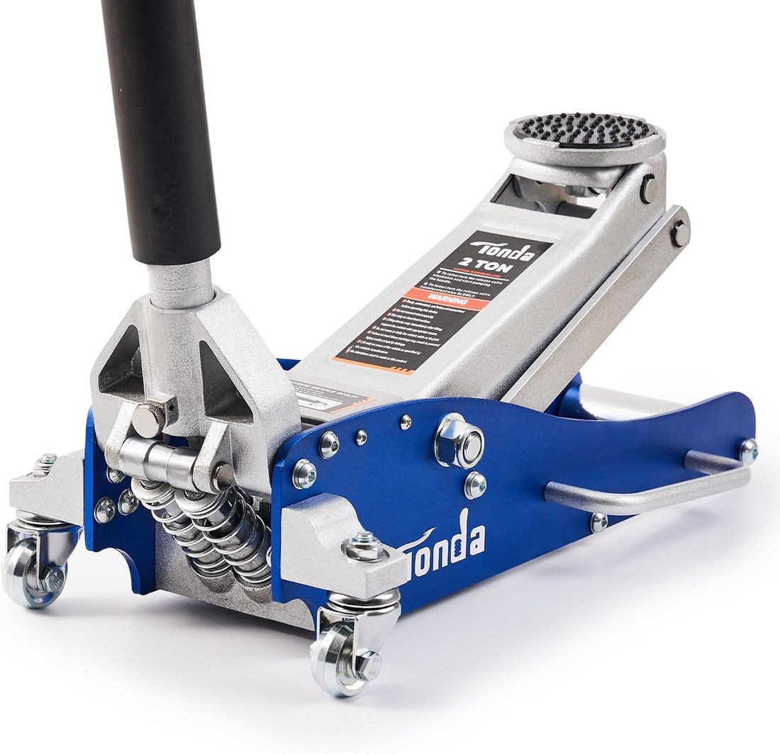 TONDA 2 Ton Aluminum Floor Jack, Blue