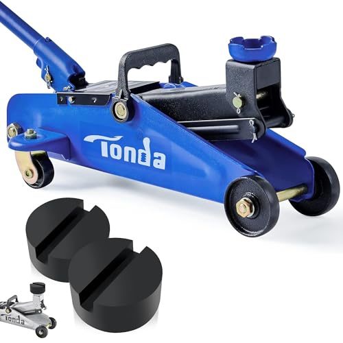 TONDA Floor Jack with Rubber Pads, 2 Pack