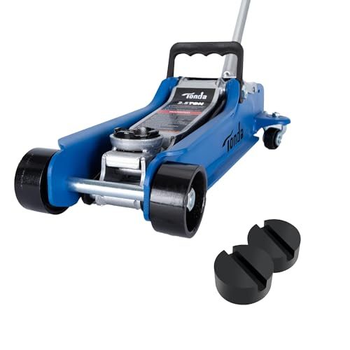 TONDA Low Profile Car Jack with Jack Pads, 2 Pack